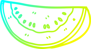 Bir insan tarafından çizilmiş karpuz karpuzu çizimi.