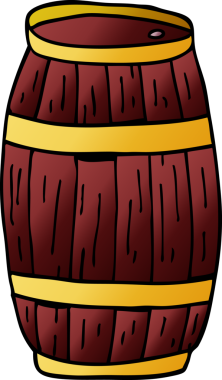 Bir insan tarafından çizilmiş bir fıçının karalaması.