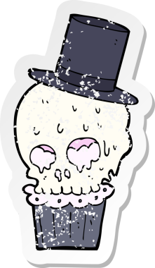 Bir insan tarafından çizilmiş ürkütücü bir çizgi filmin gerilimli yapıştırması.