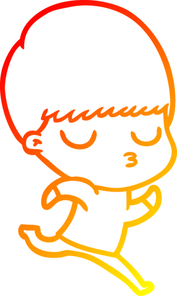 İnsan tarafından çizilmiş bir çizgi film karakteri çizimi.