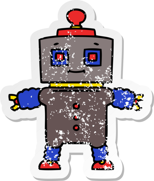 Bir insan tarafından çizilmiş garip bir el çiziminin sıkıntılı çıkartması.