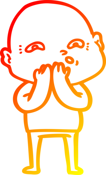 Bir insan tarafından çizilmiş karikatür çizimi.