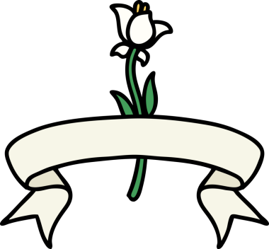 Bir insan tarafından çizilmiş bir zambak dövmesi.