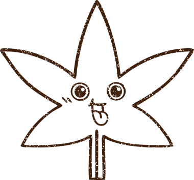 Bir insan tarafından çizilmiş Kenevir Yaprağı Kömür Çizimi