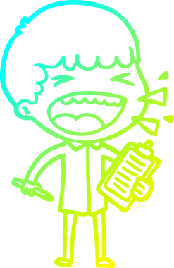 Bir insan tarafından çizilmiş gülen adamın soğuk çizgi çizimi.