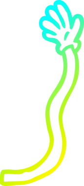 Bir insan tarafından çizilmiş soğuk gradyan çizgi çizimi.