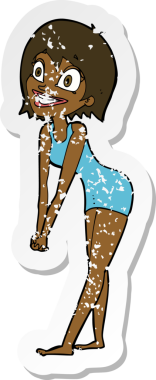 Bir insan tarafından çizilmiş heyecanlı bir karikatürün gerilimli yapıştırması.