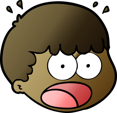 Bir insan tarafından çizilmiş erkek yüzü.