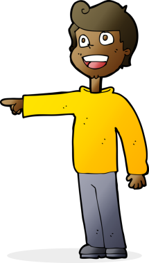 Çizgi filmdeki adam bir insan tarafından çizilmiş.