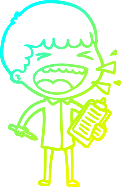 Bir insan tarafından çizilmiş gülen adamın soğuk çizgi çizimi.