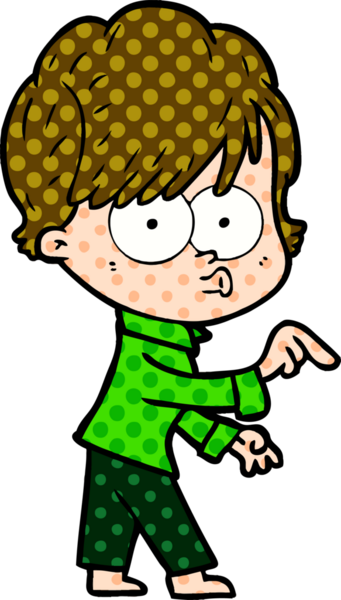 Bir insan tarafından çizilmiş karikatür kadın.