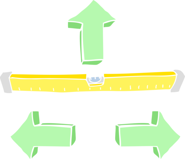 Bir insan tarafından çizilen düz düzenin düz renk çizimi