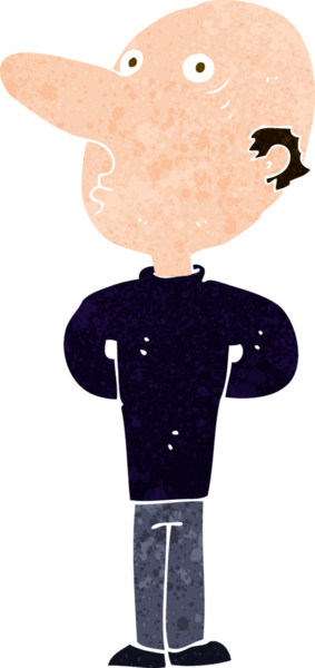 Bir insan tarafından çizilmiş keltoş bir adam.