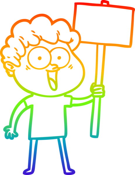 Bir insan tarafından çizilmiş mutlu bir adamın çizgi çizimi.