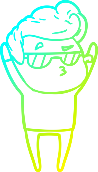 Bir insan tarafından çizilmiş karikatür karikatürü.