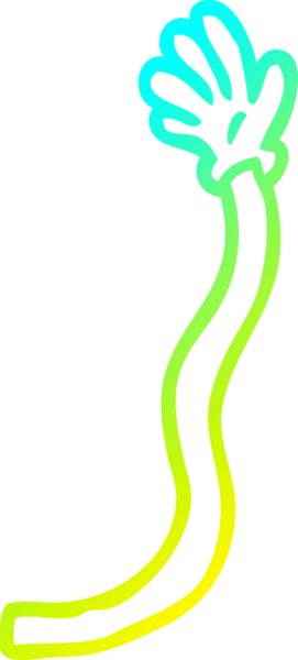 Bir insan tarafından çizilmiş soğuk gradyan çizgi çizimi.