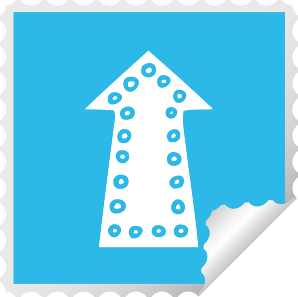 Bir insan tarafından çizilmiş kare soyulmuş tuhaf çizgi film oku.