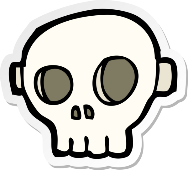 Bir insan tarafından çizilmiş ürkütücü kafatası maskesi.