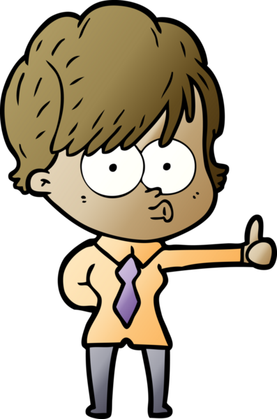 Bir insan tarafından çizilmiş karikatür kadın.