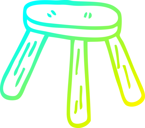 Bir insan tarafından çizilmiş soğuk gradyan çizgi çizimi.