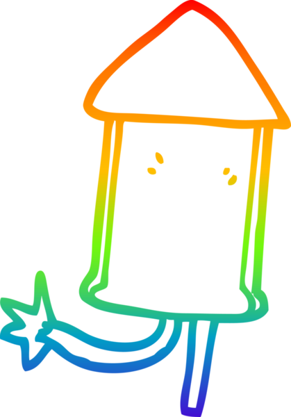 gökkuşağı gradyan çizgisi bir insan tarafından çizilmiş havai fişek çizgi