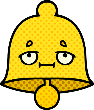 bir insan tarafından çizilmiş bir çanın çizgi roman tarzı