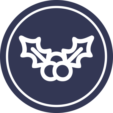 Noel 'de bir insan tarafından çizilmiş kutsal dairesel simge.