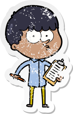 Bir çizgi filmin sıkıntılı çıkartması. Meraklı bir çocuk. Bir insan tarafından çizilmiş notlar.