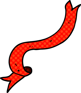 Bir insan tarafından çizilmiş yüzen karalama kurdelesi.