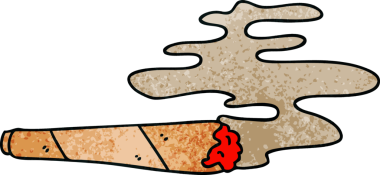 Bir insan tarafından çizilmiş garip bir çizgi film.