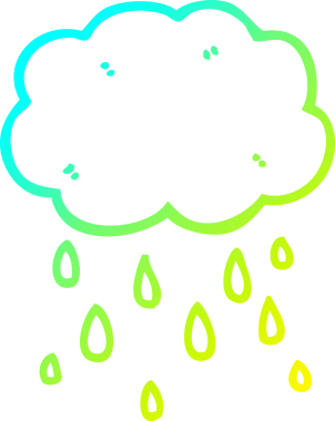 Bir insan tarafından çizilen karikatür bulutu çizimi.