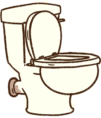 Bir insan tarafından çizilmiş tuvalet tebeşiri.