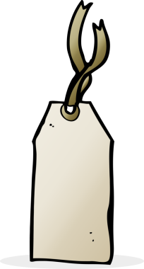 bir insan tarafından çizilmiş bavul etiketi