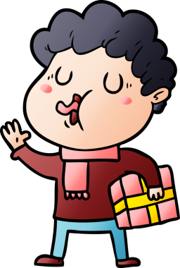 Bir insan tarafından çizilmiş çizgi film şarkıcısı.