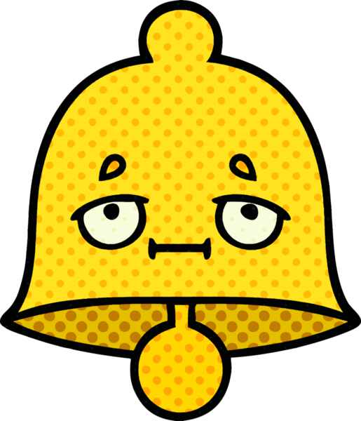 bir insan tarafından çizilmiş bir çanın çizgi roman tarzı