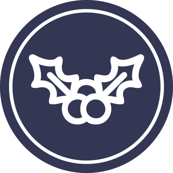 Noel 'de bir insan tarafından çizilmiş kutsal dairesel simge.