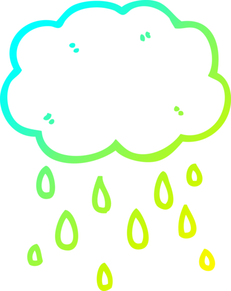 Bir insan tarafından çizilen karikatür bulutu çizimi.