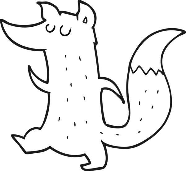 Bir insan tarafından çizilmiş siyah beyaz bir karikatür.