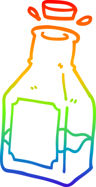 Bir insan tarafından çizilmiş sürahide bir çizgi film şeridi çizimi.