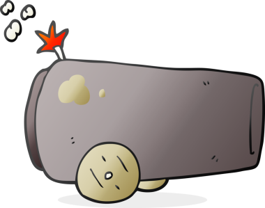 Bir insan tarafından çizilmiş serbest çizim karikatür topu