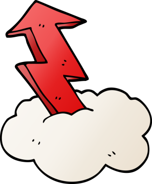 bir insan tarafından çizilmiş karalama büyüme oku