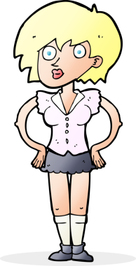 Bir insan tarafından çizilmiş kalçalı bir karikatür.