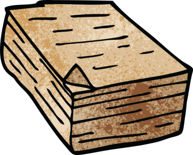 Bir insan tarafından çizilmiş karalama kağıdı yığını.