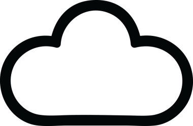 Bir insan tarafından çizilmiş hava bulutu simgesi