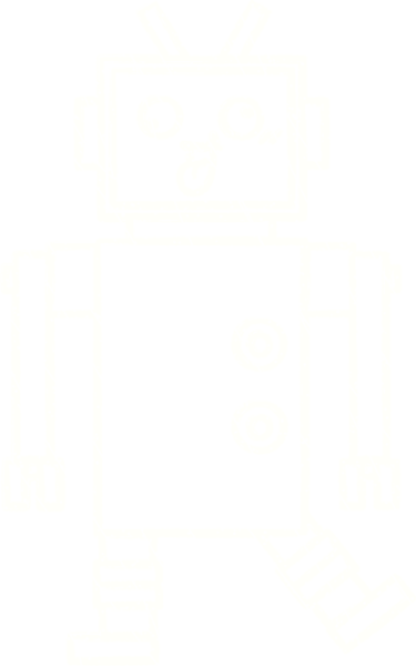 Bir insan tarafından çizilen robot tebeşiri.
