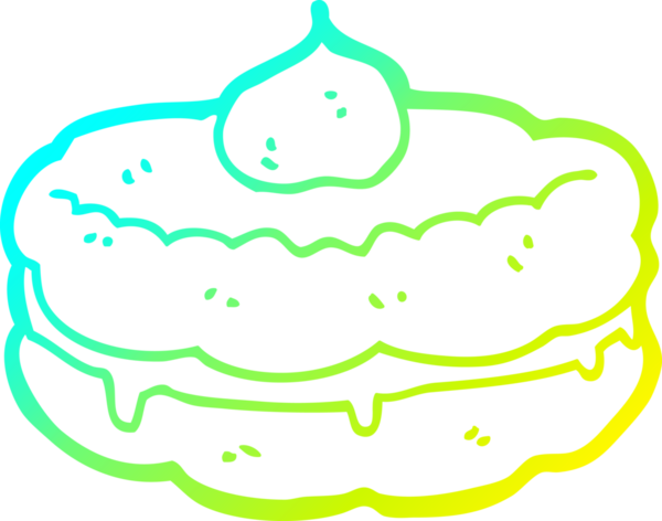 Bir insan tarafından çizilmiş bir çizgi film bisküvisi.