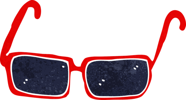 bir insan tarafından çizilmiş güneş gözlüğü.