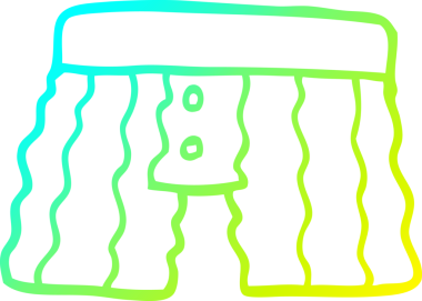 Bir insan tarafından çizilmiş bir çizgi film iç çamaşırı çizimi.