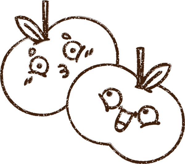 Elma Kömürü Bir insan tarafından çizilmiş
