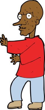 Bir insan tarafından çizilmiş bir karikatür.